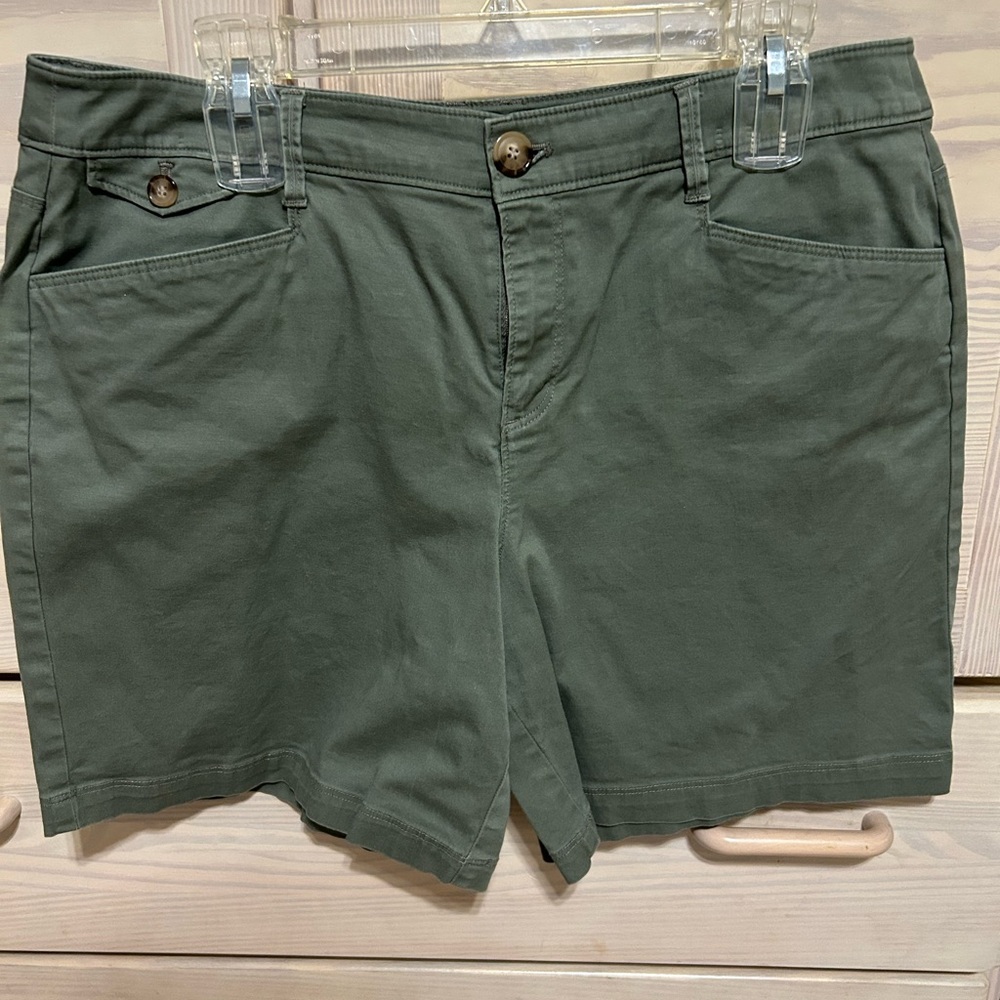 Charter Club Olive Green Cotton Shorts